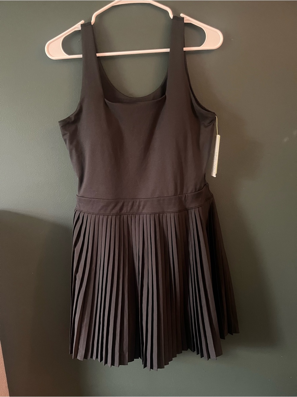 a new day Black Pleated Tank Dress for Girls